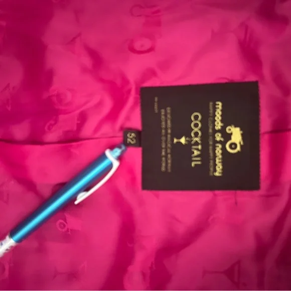 Moods of Norway 42R Gray and Pink Sport Coat with Classic Plaid Design - Picture 8 of 11